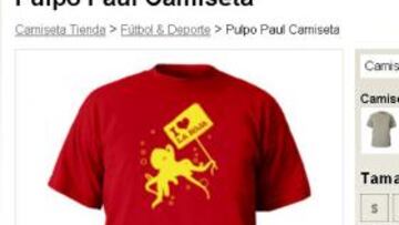 Ya hay camisetas del pulpo Paul animando a la 'Roja'