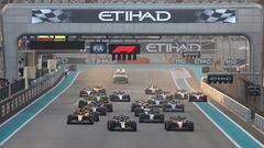 Parrilla de salida del GP de Abu Dhabi 2023.