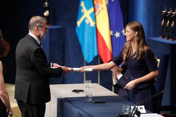 Peter Greenberg recibe el Premio Princesa de Asturias 2023 a la investigación científica y técnica.