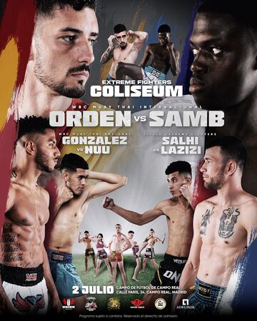 Cartel de Extreme Fight Coliseum del 2 de julio.