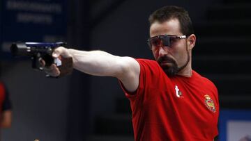 Jorge Llames, eliminado en pistola rápida 25 metros