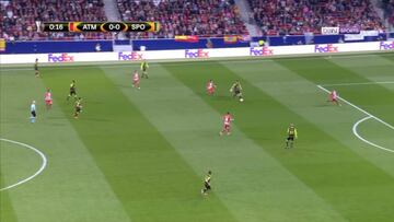 Sólo este despropósito puede provocar un gol a los 22''...