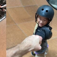 Dos niños de 8 años planchan dos trucos que inventó Tony Hawk con 21