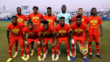 El once titular de la selección de Ghana, en el partido amistoso ante Nicaragua