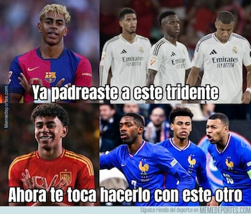 Lamine y Mbapp¨¦ protagonistas de los memes de la Nations League