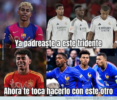 Lamine y Mbappé protagonistas de los memes de la Nations League