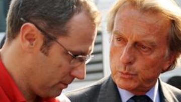 <b>REACCIÓN INMEDIATA. </b>Stefano Domenicali, en la imagen junto a Montezemolo, trabajaba ayer ya en Maranello para mejorar el coche.