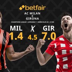 AC Milan vs. Girona: horario, TV, pronósticos, estadísticas y clasificación