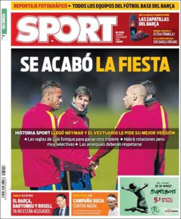 Portadas de la prensa mundial