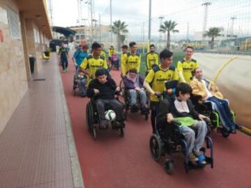 Villarreal B con la Fundación Aspropace.