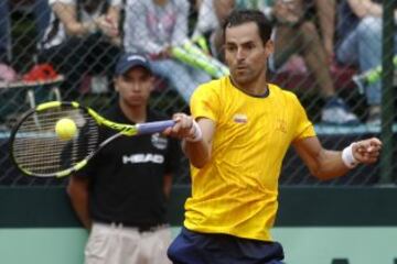 Santiago Giraldo guió el triunfo de Colombia en la Copa Davis.