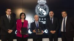 Representantes de la Fundaci&oacute;n Real Madrid y del Ayuntamiento de Pozuelo.