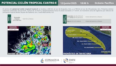 Trayectoria del Ciclón Tropical Dalila que se aproxima a México: estados afectados y pronóstico