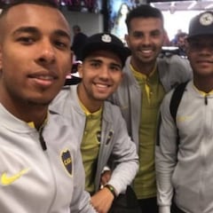 Boca Juniors llega a Barcelona con los tres colombianos