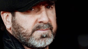 (FILES) This file photograph taken on October 19, 2015, shows former French footballer and actor Eric Cantona as he poses on the red carpet as he arrives for the screening of the movie "Mad Kings'' during the Rome Film Festival in Rome.
Football legend Eric Cantona was a brooding artist on the field. Now he is proving that he is also one off it as a book of his drawings is published. The former Manchester United star muses on sex, death, ageing and madness in "My Notebook", a collection of 100 or so sketches and observations on the absurdities of life.
/ AFP PHOTO / Tiziana FABI
