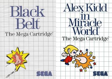 black belt alex kidd in miracle world master system sega