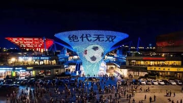 Homenaje a Messi en China con un espectáculo de luces y sonido