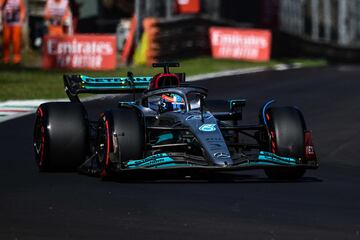 El piloto británico de Mercedes, George Russell.