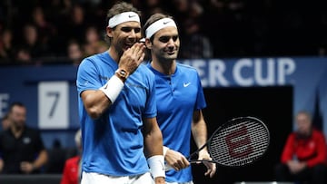 Nadal y Federer debutaron juntos con victoria en la Laver Cup.