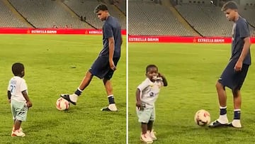 Heartwarming moment: Lamine Yamal’s little sibling dances in delight as crowd chants his brother’s name