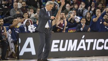 Svetislav Pesic, entrenador del Barcelona.