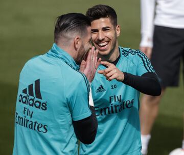 El susto de Isco protagoniza el entrenamiento del Madrid