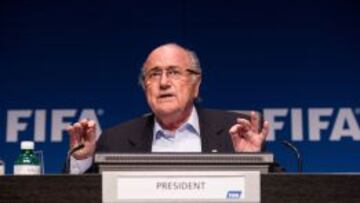 Joseph Blatter, en el Comit&eacute; Ejecutivo de la FIFA.