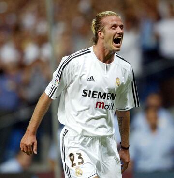 David Beckham llegó al Real Madrid procedente del Manchester United por 37,5 M€.

