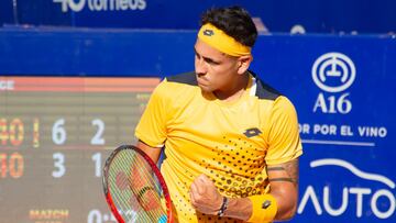 El chileno arrasó con Francisco Cerúndolo (111°) en la primera ronda del ATP 250 de Córdoba. Ahora, tendrá un partido muy abierto para meterse en cuartos.