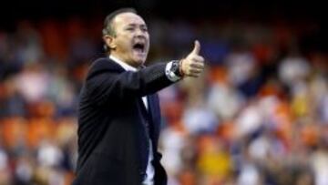 El entrenador del Real Valladolid, Juan Ignacio Martínez.