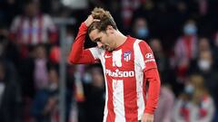 Griezmann, durante un partido con el Atl&eacute;tico.