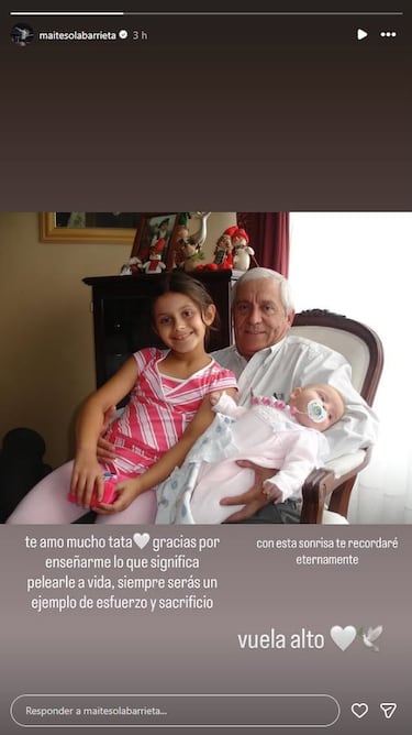 “Gracias por enseñarme lo que significa pelearle a la vida, siempre serás un ejemplo de esfuerzo y sacrificio”