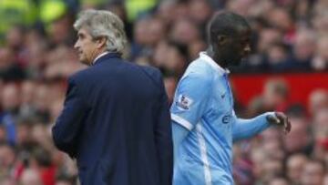 Manuel Pellegrini y Yaya Touré