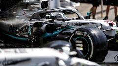 El Mercedes W10 de Hamilton y Bottas cambia de colores en el GP de Alemania. F1 2019. 