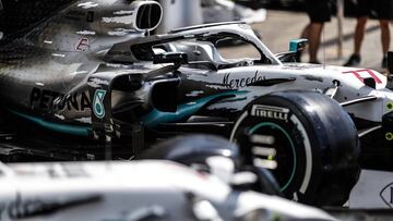 El Mercedes W10 de Hamilton y Bottas cambia de colores en el GP de Alemania. F1 2019.