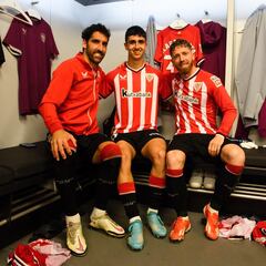 Olabarrieta se cuela en la fiesta de Muniain y Raúl García