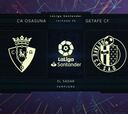 Resumen y goles del Osasuna vs. Getafe de Liga Santander