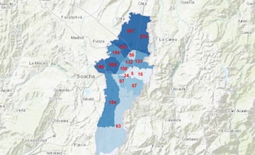 Coronavirus en Colombia: ¿cuáles son las localidades de Bogotá con más infectados?