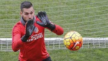 Moy&aacute; en un entrenamiento. 