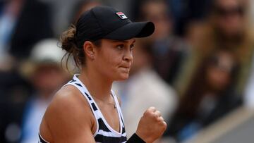 Barty cierra el puño como ganadora de Roland Garros.