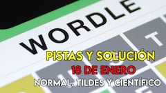 Wordle en español, científico y tildes para el reto de hoy 18 de enero: pistas y solución