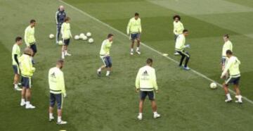 Entrenamiento del Real Madrid.