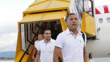 <b>EN KLAGENFURT. </b>La expedición valencianista, con Rami, Parejo, Diego Alves y Parejo como caras nuevas, aterrizó ayer por la tarde en tierras austriacas.