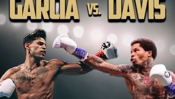 Cartel promocional de la velada de boxeo entre Ryan Garcia y Gervonta Davis que se celebrará en Las Vegas en 2023.