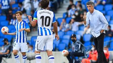 El t&eacute;cnico de la Real Sociedad, Imanol Alguacil.