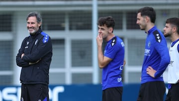 Vicente Moreno durante un entrenamiento.