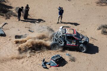 Loeb con el Dacia durante la etapa 3 del Dakar.