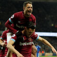 Con 'Chicharito' como titular, el West Ham goleó al Cardiff City