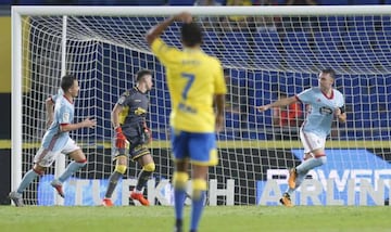 Back of the net. Aspas on target against Las Palmas