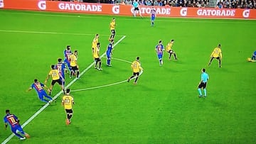 Gerard Piqué goal wrongly disallowed for offside